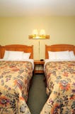 Twin Hotel Beds Stock Photos