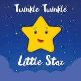 Twinkle twinkle little star children sweet song at night stock illustration Twinkle twinkle little star children sweet song at night stock illustration