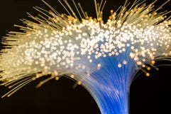 Twisted bundle of optical fibers transmitting electrical light stock photography Twisted bundle of optical fibers transmitting electrical light stock photography