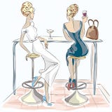 Silhouette Woman Sitting At The Bar With Cocktail Stock Silhouette Woman Sitting At The Bar With Cocktail Stock