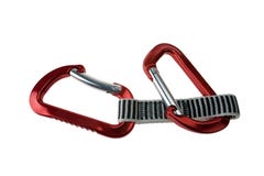 Two Climbing Carabiners Stock Photo Two Climbing Carabiners Stock Photo