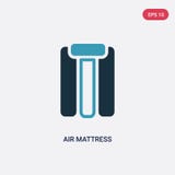 Two color air mattress vector icon from summer concept. isolated blue air mattress vector sign symbol can be use for web, mobile stock illustration Two color air mattress vector icon from summer concept. isolated blue air mattress vector sign symbol can be use for web, mobile stock illustration