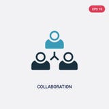 Two color collaboration vector icon from strategy concept. isolated blue collaboration vector sign symbol can be use for web, stock illustration Two color collaboration vector icon from strategy concept. isolated blue collaboration vector sign symbol can be use for web, stock illustration