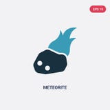 Two color meteorite vector icon from stone age concept. isolated blue meteorite vector sign symbol can be use for web, mobile and stock illustration Two color meteorite vector icon from stone age concept. isolated blue meteorite vector sign symbol can be use for web, mobile and stock illustration