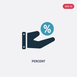 Two color percent vector icon from signs concept. isolated blue percent vector sign symbol can be use for web, mobile and logo. stock illustration Two color percent vector icon from signs concept. isolated blue percent vector sign symbol can be use for web, mobile and logo. stock illustration