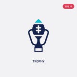 Two color trophy vector icon from american football concept. isolated blue trophy vector sign symbol can be use for web, mobile vector illustration Two color trophy vector icon from american football concept. isolated blue trophy vector sign symbol can be use for web, mobile vector illustration