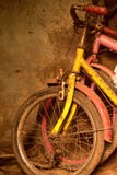 Two old colorful cycle for kids royalty free stock photo Two old colorful cycle for kids royalty free stock photo