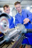 Two engineers at work royalty free stock image Two engineers at work royalty free stock image