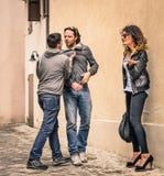 Two Guys fighting over a Girl royalty free stock images Two Guys fighting over a Girl royalty free stock images