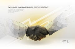 Two hands handshake vector illustration Two hands handshake vector illustration