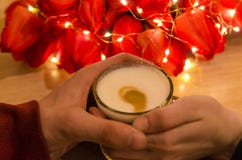 Two hands holding coffee royalty free stock image Two hands holding coffee royalty free stock image