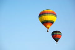 Two Hot Air Balloons Stock Photo