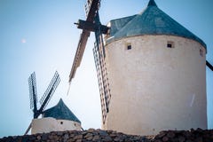 Old windmill at Consuegra - Toledo Spain royalty free stock photos Old windmill at Consuegra - Toledo Spain royalty free stock photos
