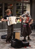 Retro Parisian Musicians of street