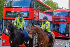 Two police officers on horses