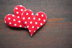 Two Red Heart Royalty Free Stock Image