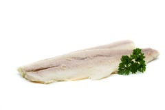 Two smoked trout fillets isolated on white background stock images Two smoked trout fillets isolated on white background stock images