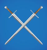 Two Swords Crossed Royalty Free Stock Photo