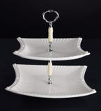 Two tier serving tray Royalty Free Stock Image Two tier serving tray Royalty Free Stock Image