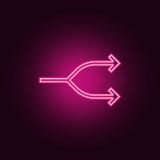 Two-way arrow symbol, arrow icon. Elements of Web in neon style icons. Simple icon for websites, web design, mobile app, info stock illustration Two-way arrow symbol, arrow icon. Elements of Web in neon style icons. Simple icon for websites, web design, mobile app, info stock illustration