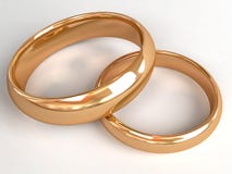 Two Wedding Rings Stock Image
