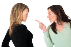 Two women having a fight