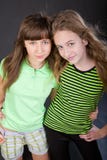 Two Young Beautiful Girls Royalty Free Stock Photo Two Young Beautiful Girls Royalty Free Stock Photo