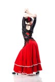 tylnego dancingowego flamenco odosobneni kobiety potomstwa zdjęcia stock tylnego dancingowego flamenco odosobneni kobiety potomstwa zdjęcia stock