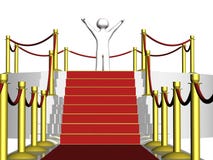 type 3D au tapis rouge illustration stock type 3D au tapis rouge illustration stock