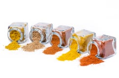 Types of spices, colors and flavors royalty free stock photos Types of spices, colors and flavors royalty free stock photos
