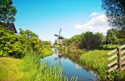 Typical Dutch Windmill Royalty Free Stock Photography Typical Dutch Windmill Royalty Free Stock Photography