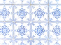 Typical white and blue portuguese ceramic Stock Image Typical white and blue portuguese ceramic Stock Image