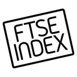 Typografisk stämpel för Ftse indexstämpel stock illustrationer Typografisk stämpel för Ftse indexstämpel stock illustrationer