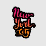 Typographie de inscription manuscrite New York illustration de vecteur Typographie de inscription manuscrite New York illustration de vecteur