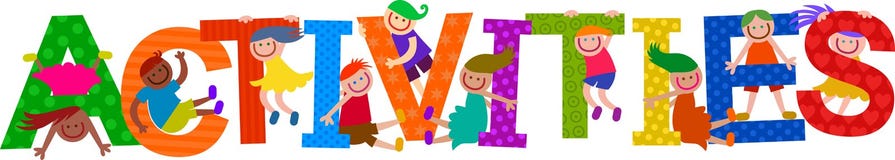 Tätigkeit scherzt Titel-Text vektor abbildung Tätigkeit scherzt Titel-Text vektor abbildung