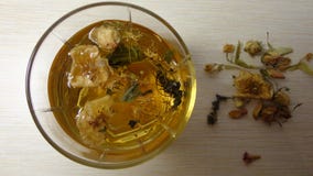 Té de las galletas que cuece el desayuno fresco fotografía de archivo libre de regalías Té de las galletas que cuece el desayuno fresco fotografía de archivo libre de regalías