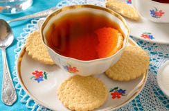Té inglés clásico con las galletas Imágenes de archivo libres de regalías Té inglés clásico con las galletas Imágenes de archivo libres de regalías