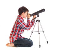 télescope de garçon