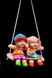 Töpferwarenkinderpuppe stockbilder Töpferwarenkinderpuppe stockbilder