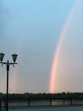 tęcza po deszczu nad rzeką! zdjęcie stock tęcza po deszczu nad rzeką! zdjęcie stock