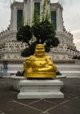 Tłusty buddah w Wata Arun świątyni Bangkok fotografia royalty free Tłusty buddah w Wata Arun świątyni Bangkok fotografia royalty free