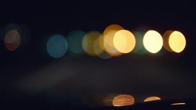Ubriaco conducendo un'automobile nella notte stock footage Ubriaco conducendo un'automobile nella notte stock footage