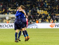 UEFA Europa League football match Dynamo Kyiv – Lazio, March 1 royalty free stock image UEFA Europa League football match Dynamo Kyiv – Lazio, March 1 royalty free stock image