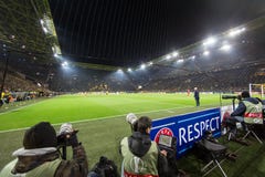 UEFA Europa League match between Borussia Dortmund vs PAOK royalty free stock image UEFA Europa League match between Borussia Dortmund vs PAOK royalty free stock image