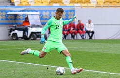 UEFA国家同盟:乌克兰-斯洛伐克 库存照片 UEFA国家同盟:乌克兰-斯洛伐克 库存照片