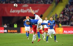 UEFA国家同盟波兰-意大利 库存照片 UEFA国家同盟波兰-意大利 库存照片