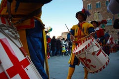 Uffizi flagga flaggan fladdrar av staden av florence fotografering för bildbyråer Uffizi flagga flaggan fladdrar av staden av florence fotografering för bildbyråer
