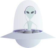 ufo främling dj också vektor för coreldrawillustration vektor illustrationer ufo främling dj också vektor för coreldrawillustration vektor illustrationer