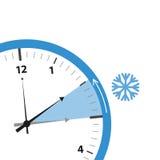 Uhrschalter zum Winterzeitdetail vektor abbildung Uhrschalter zum Winterzeitdetail vektor abbildung