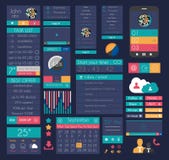 UI projekta Płascy elementy dla sieci, Infographics, Obrazy Stock UI projekta Płascy elementy dla sieci, Infographics, Obrazy Stock